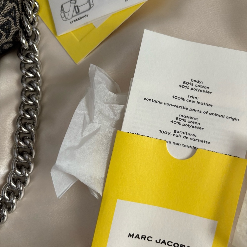 🎉 Marc Jacobs Monogram Black and Cream Crossbody Bag - Picture 5 of 11